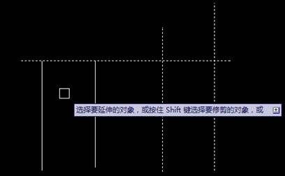 CAD通過(guò)shift鍵切換延伸與修剪命令