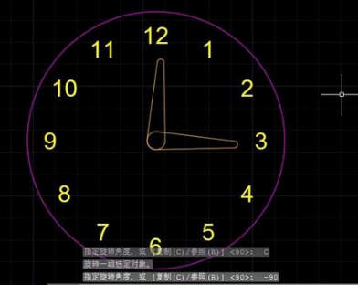 用CAD軟件簡單繪制一個(gè)時(shí)鐘